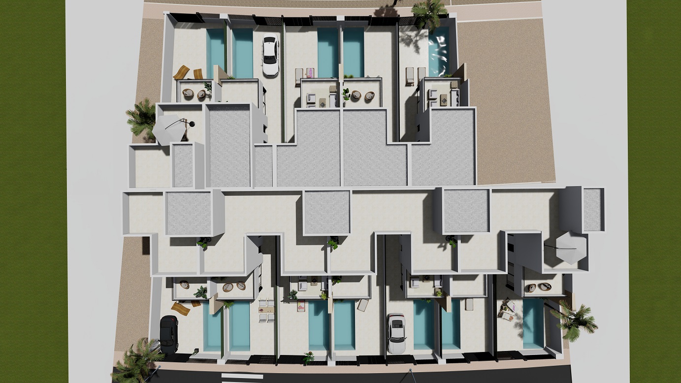 Neue Gebäude - Doppelhaushälfte - Santiago de la Ribera